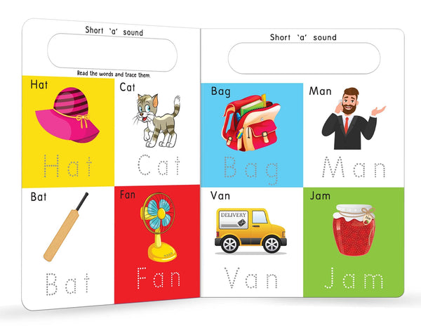 My Big Wipe And Clean Book of Three Letter Words for Kids : Learn And Trace Words - Board Book