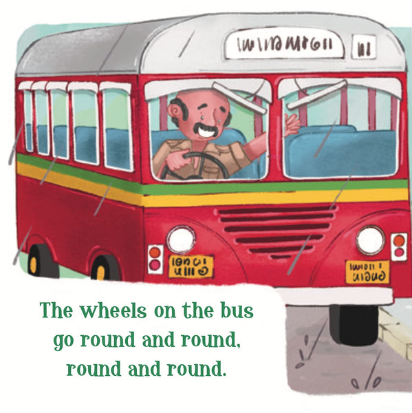 Wheels on the Bus : My Indian Baby Book of Nursery Rhymes - Board Book