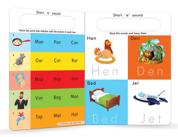 My Big Wipe And Clean Book of Three Letter Words for Kids : Learn And Trace Words - Board Book