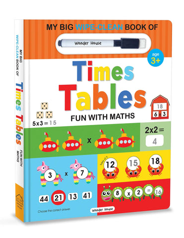My Big Wipe And Clean Book of Times Tables for Kids : Fun With Maths - Board Book
