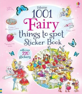 Usborne : 1001 Fairy Things To Spot Sticker Book - Paperback