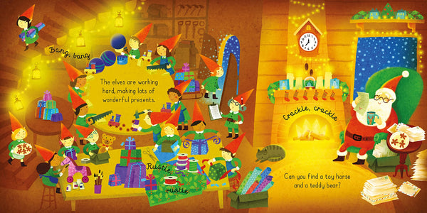 Usborne Book and 3 Jigsaws: Santa