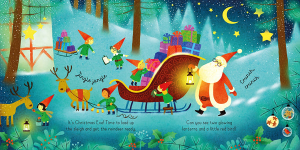 Usborne Book and 3 Jigsaws: Santa