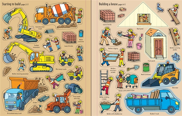 First Sticker Book : Building Sites - Paperback