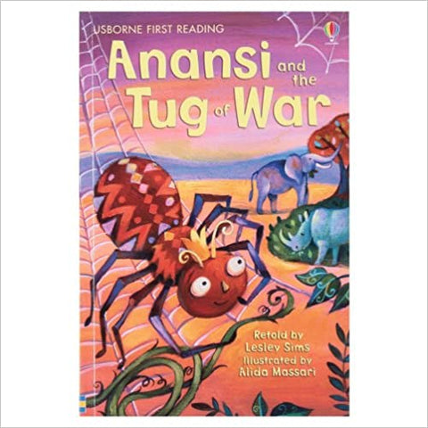 Usborne First Reading Lev-1 : Anansi and the Tug of War - Kool Skool The Bookstore
