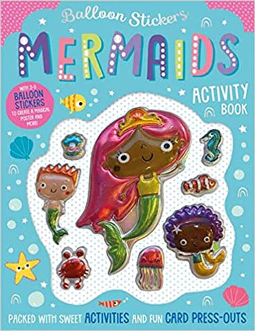 Balloon Stickers Mermaids Activity Book - Paperback