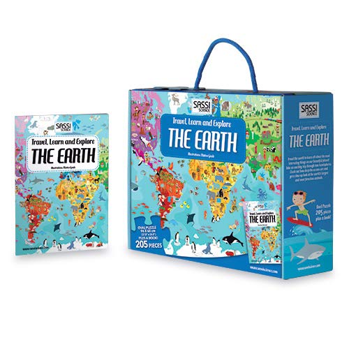 Travel Learn Explore : The Earth - Puzzle Box with Book