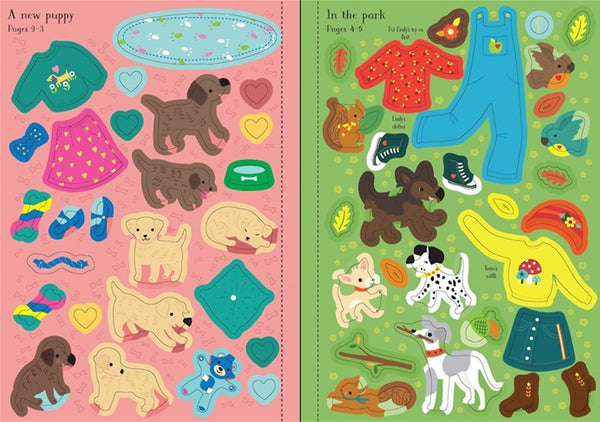 Little Sticker Dolly Dressing Puppies - Paperback