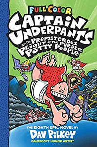 Captain Underpants #08 : And The Preposterous Plight Of The Purple Potty People Colour Edition - Kool Skool The Bookstore