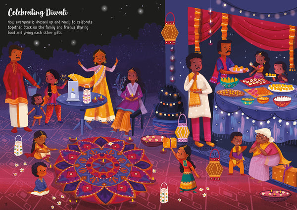 Usborne Little First Stickers : Diwali - Paperback