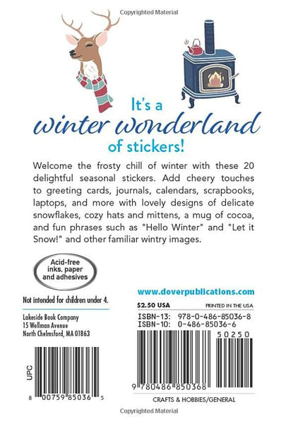 Hello Winter! Stickers (Dover Sticker Books) - Paperback