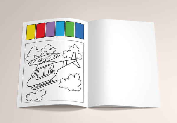 Pick And Paint Colouring Activity Books For Kids : Vehicles - Paperback