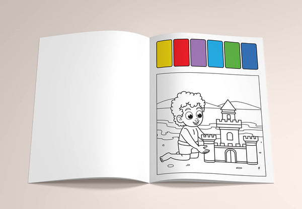 Pick And Paint Colouring Activity Books For Kids : Beach Fun - Paperback
