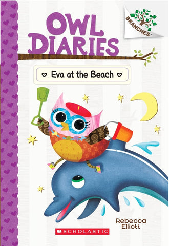 Owl Diaries #14 : Eva At The Beach - Paperback