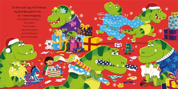 The Twelve Dinosaurs Of Christmas - Paperback