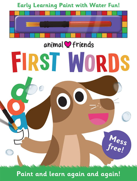 Early Learning Paint with Water Animal Friends First Words - Hardback