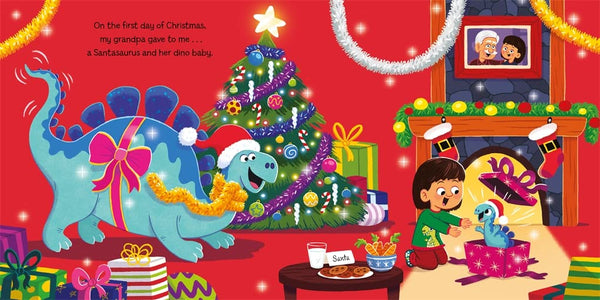 The Twelve Dinosaurs Of Christmas - Paperback