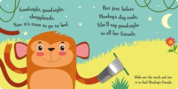 Magic Torch Books: Goodnight Monkey - Board Boook