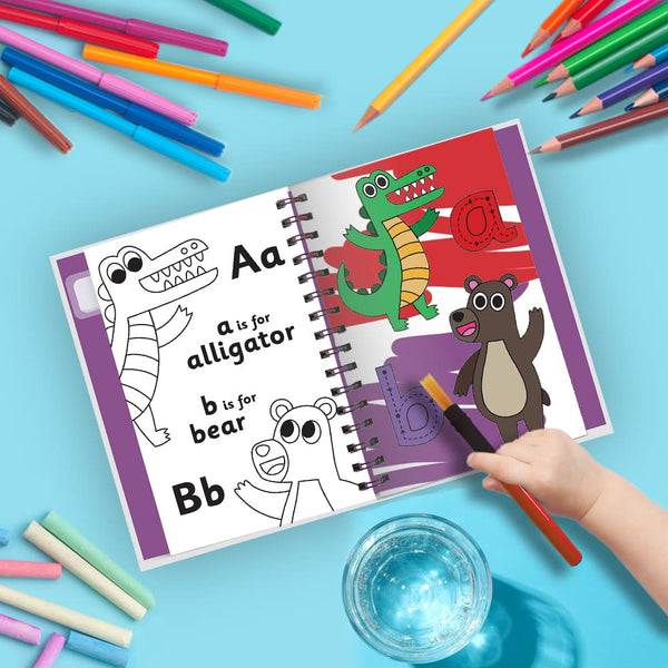 Early Learning Paint With Water Animal Friends Alphabet - Hardback