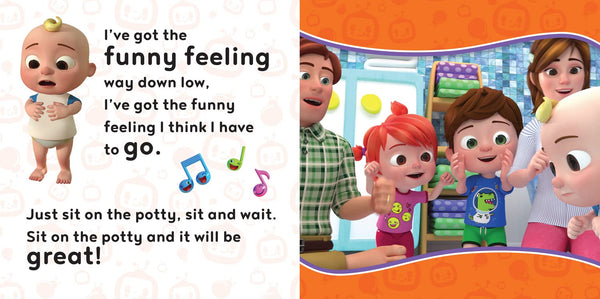 Official Cocomelon Sing-Song : The Potty Song (Make Potty-Training Fun With This Early-Learning Song) - Board Book