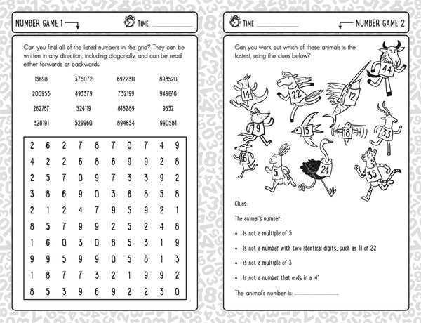 10-Minute Number Games For Clever Kids - Paperback