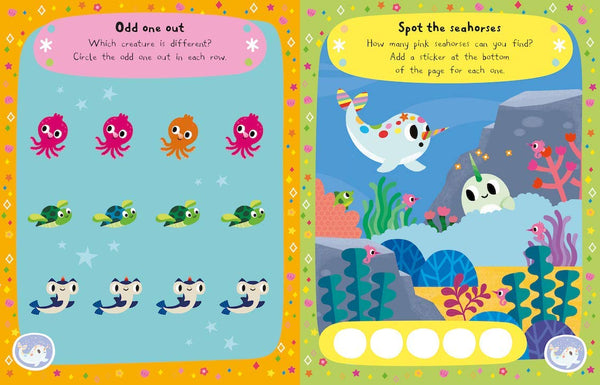 My Magical Sea Unicorn Sparkly Sticker Activity Book - Paperback
