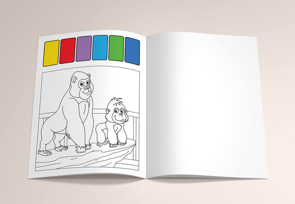 Pick And Paint Colouring Activity Books For Kids : Zoo World - Paperback