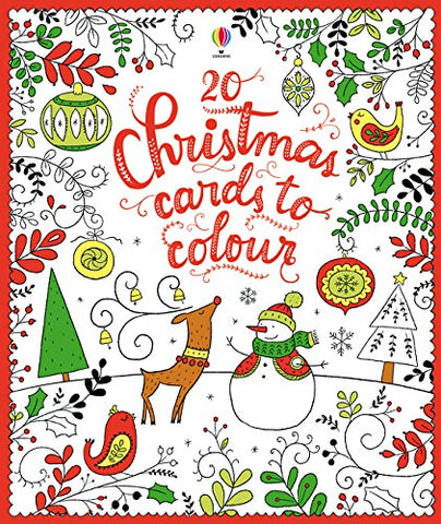 20 Christmas Cards to Colour