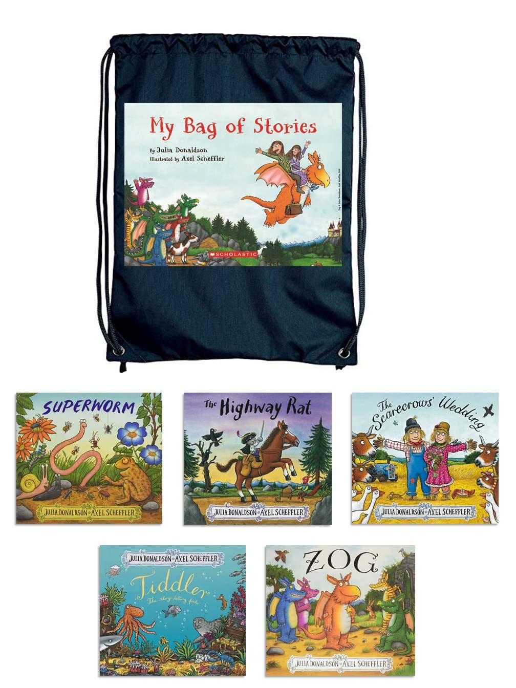 Julia Donaldson - My Bag of Stories Set Of 5 Books - Paperback