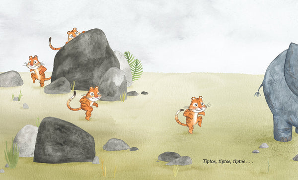 The Tiptoeing Tiger - Paperback