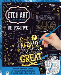 Etch Art Mini Kit: Be Positive! - Kool Skool The Bookstore