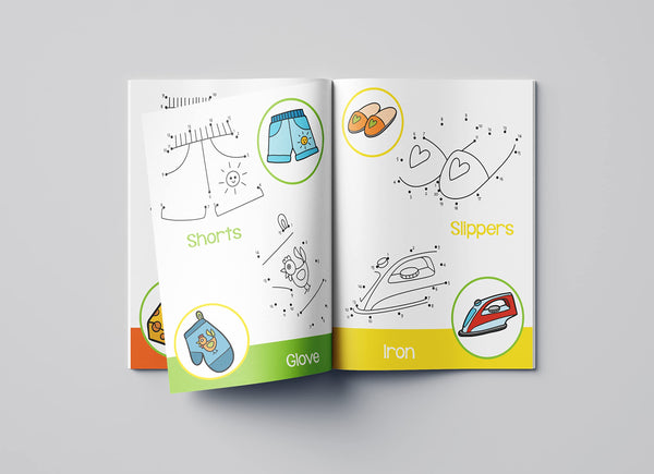 Preschool Activity Book: Dot-To-Dot - Tracing and Coloring Activity Book For Kids - Paperback
