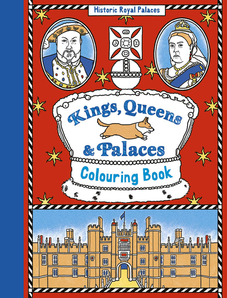 Kings, Queens and Palaces Colouring Book - Paperback