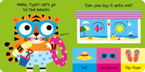 The Googlies #7 : Tiger At The Beach - Board Book