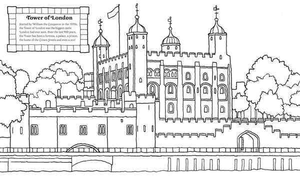 Kings, Queens and Palaces Colouring Book - Paperback
