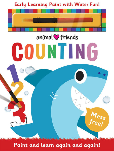 Early Learning Paint with Water Animal Friends Counting - Hardback