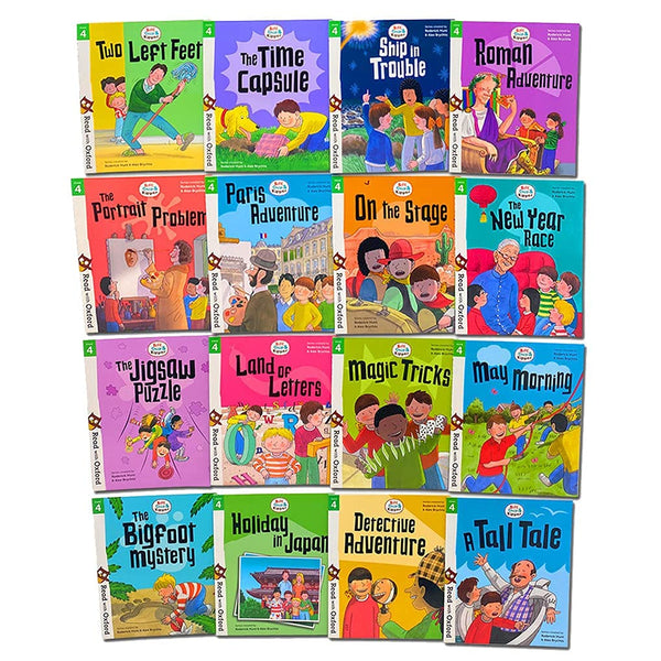 Biff, Chip And Kipper Stage 4 Read With Oxford: 5+: 16 Books Collection Set
