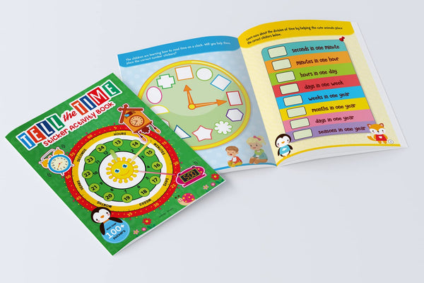 Tell the Time Sticker Activity Book: Fun Activity Book for Children, 100 + Stickers - Paperback
