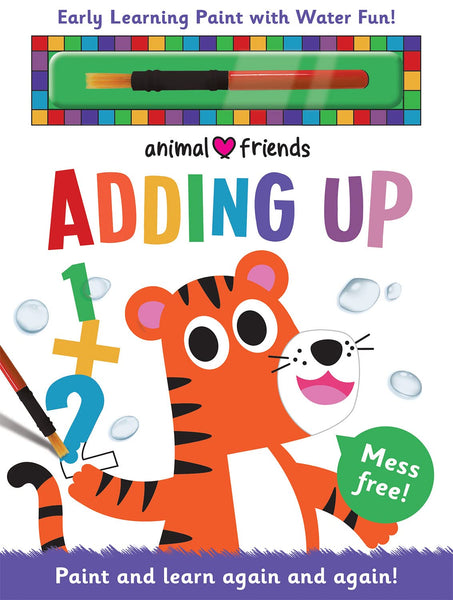 Early Learning Paint With Water Animal Friends Adding Up - Hardback
