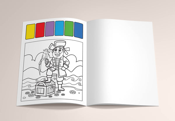 Pick And Paint Colouring Activity Books For Kids : Pirates - Paperback