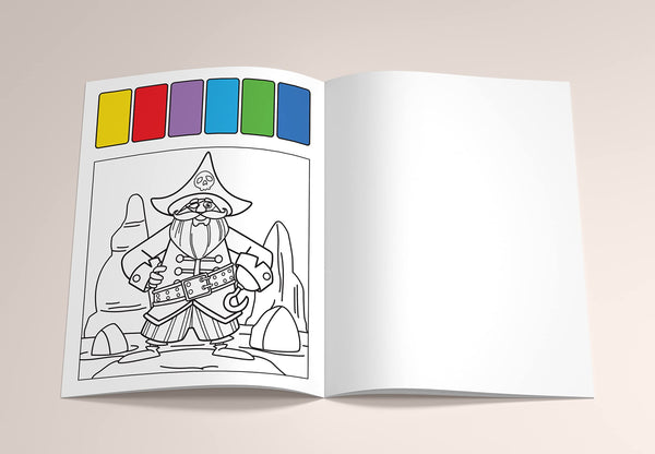 Pick And Paint Colouring Activity Books For Kids : Pirates - Paperback