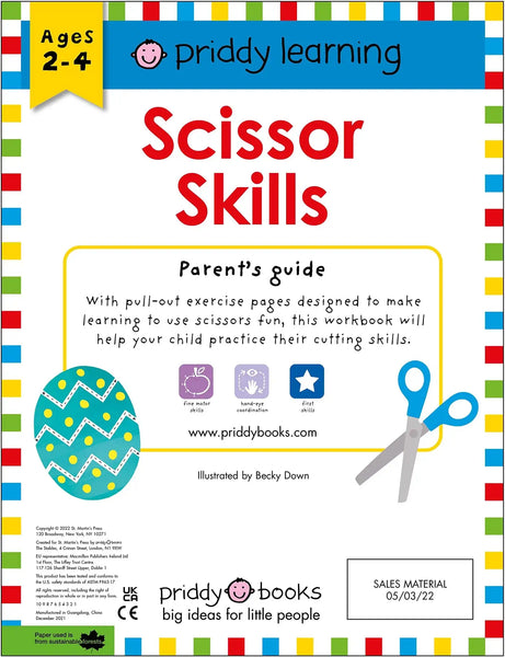 Priddy Learning : Scissor Skills - Paperback