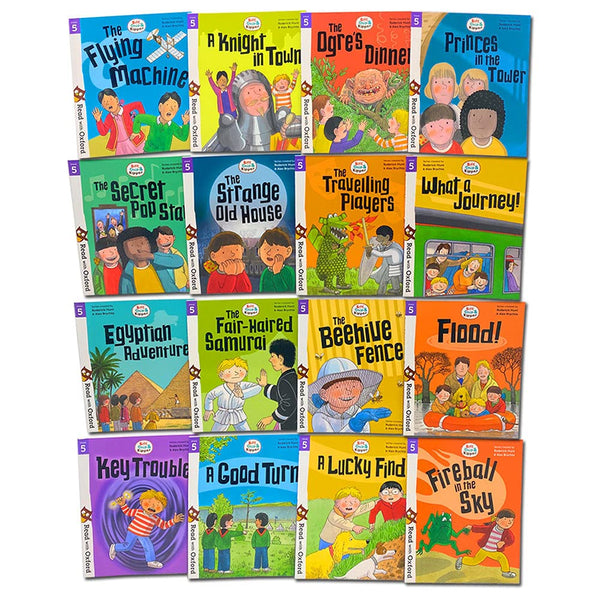 Biff, Chip And Kipper Stage 5 Read With Oxford: 6+: 16 Books Collection Set