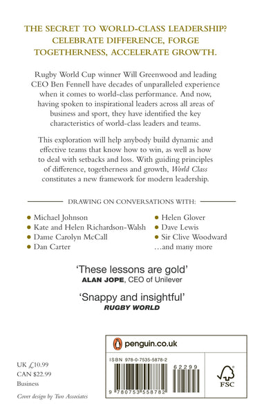 World Class: How to Lead, Learn and Grow like a Champion - Paperback