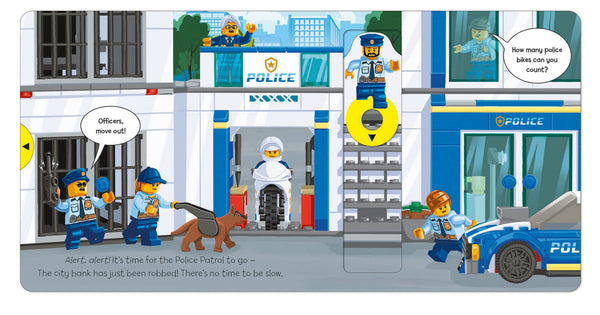LEGO® City : Police Patrol (A Push, Pull and Slide Books) - Board Book