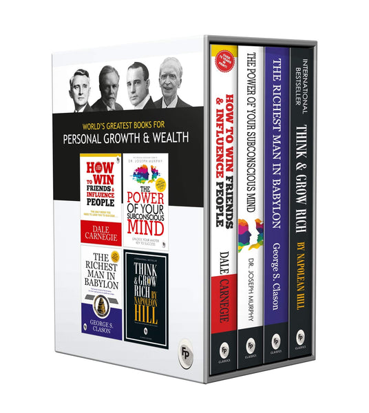 World’s Greatest Books For Personal Growth & Wealth : Set of 4 Books (Perfect Motivational Gift Set) - Paperback