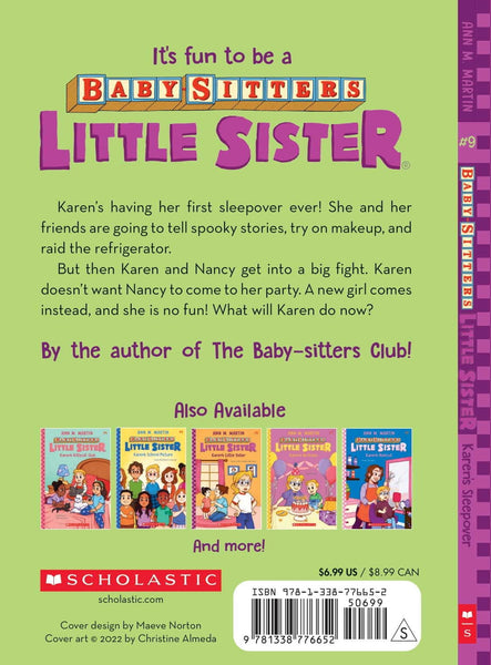 Baby-Sitters Little Sister #9 : Karen's Sleepover - Paperback