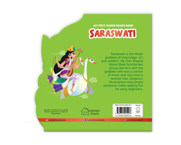 My First Shaped Board Book: Illustrated Saraswati Hindu Mythology Picture Book - Board Book