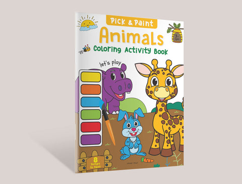 Pick And Paint Colouring Activity Books For Kids : Animals - Paperback