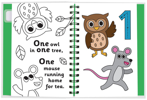 Early Learning Paint with Water Animal Friends Counting - Hardback